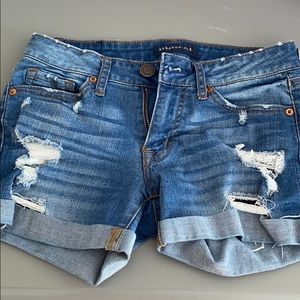 denim shorts